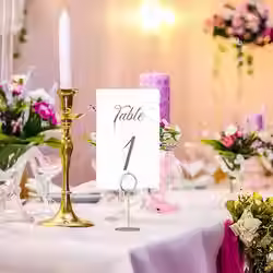 Silver Table Numbers