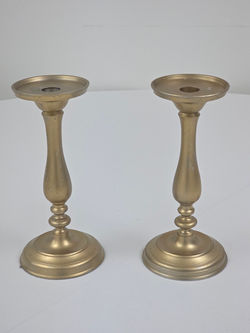 Gold Pillar/Taper Candle Holders