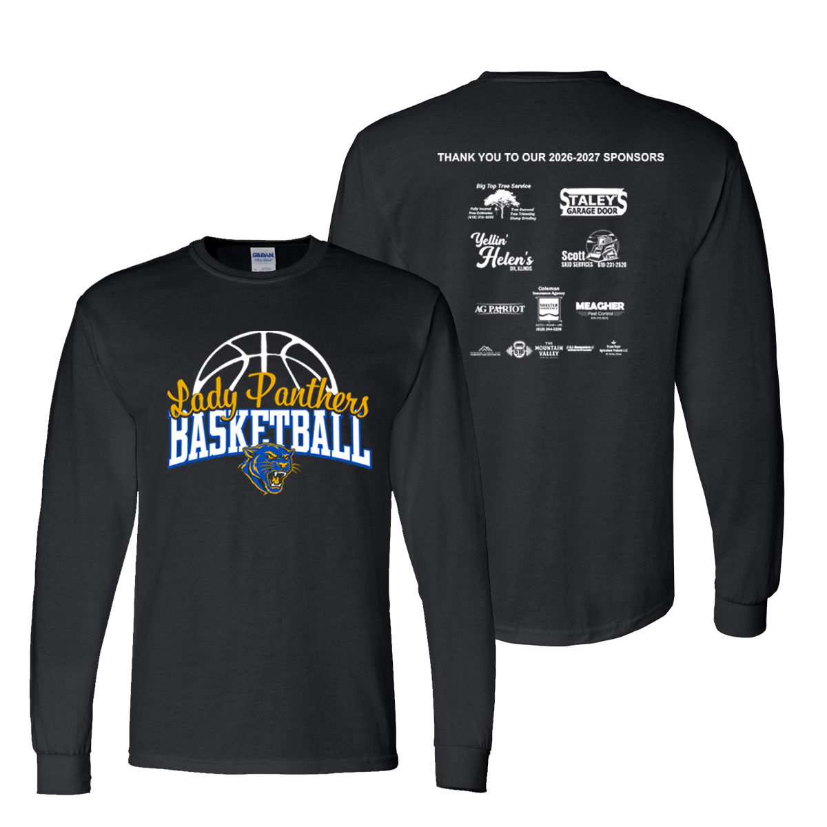 Lady Panthers Basketball Long Sleeve Tee