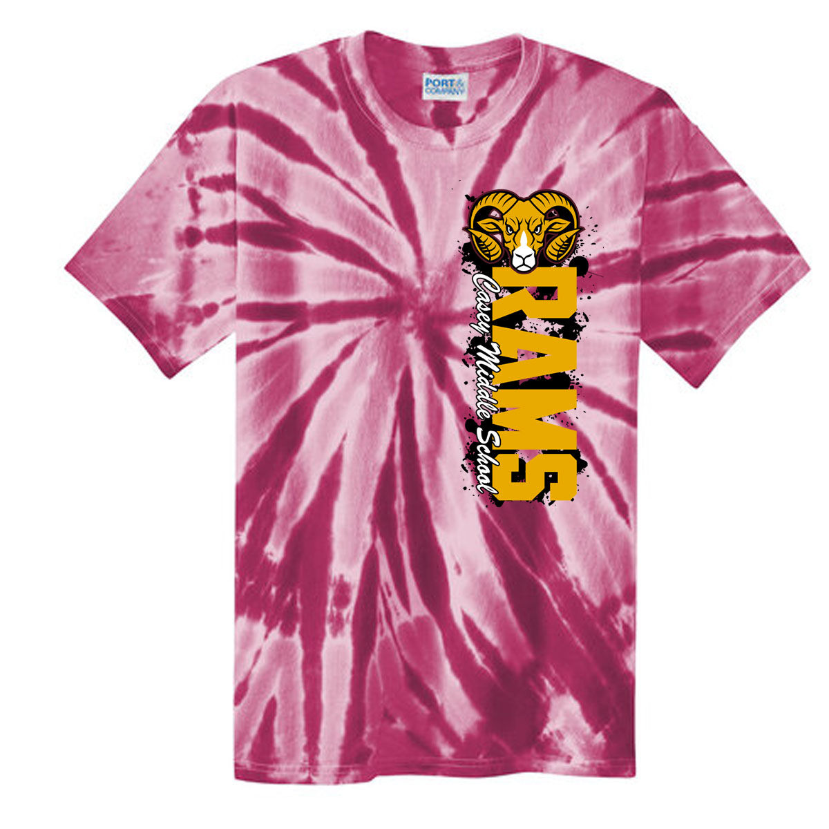 CMS Rams Tie Dye Tee