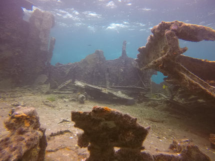 Guided Dives and Night Diver Courses on the Benwood Shipwreck in Key Largo Florida.