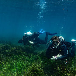 Guiding divers on the Rainbow River in Dunnellon Florida