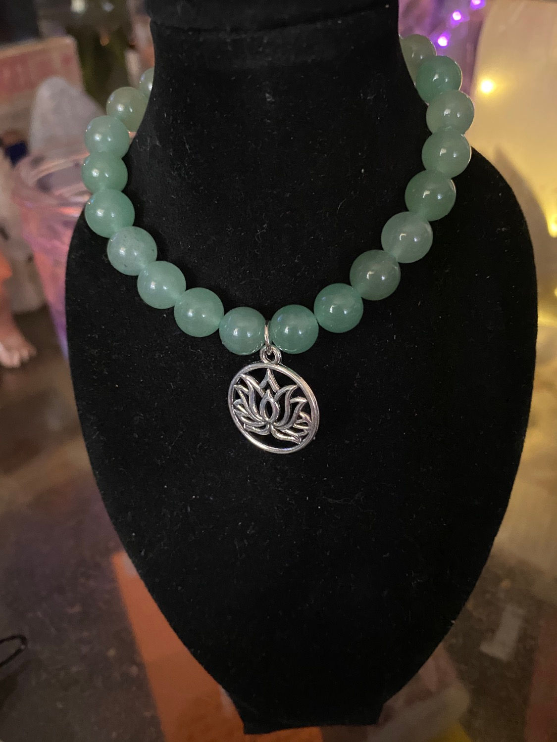 Jade lotus bracelet 