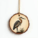 Rustic Heron Ornament