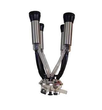 Unidad de ordeno con colector 280 c.c. en acero inoxidable