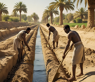canal de irrigação rio Nilo