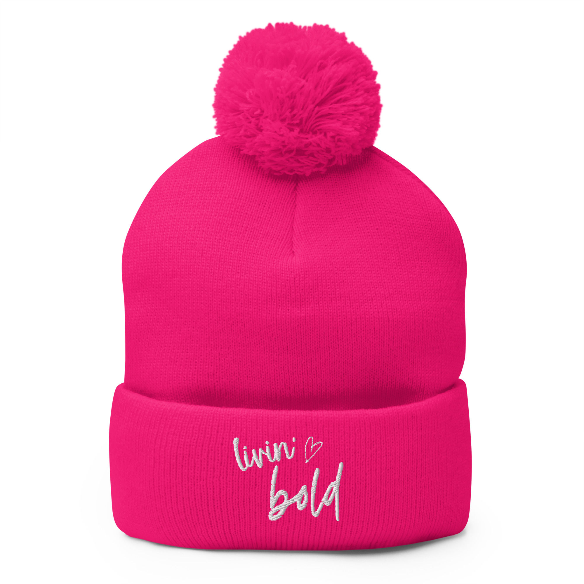 LIVIN' BOLD POM POM BEANIE