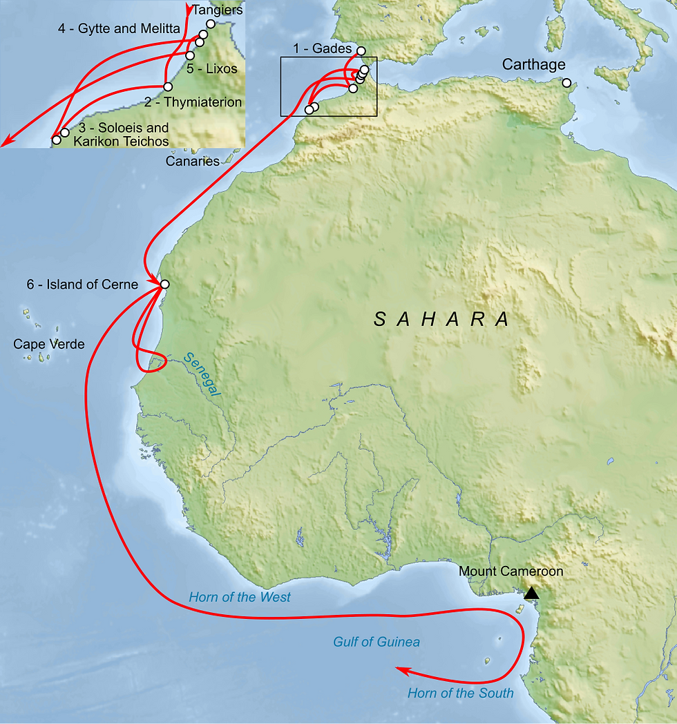 The route of Hanno the Navigator