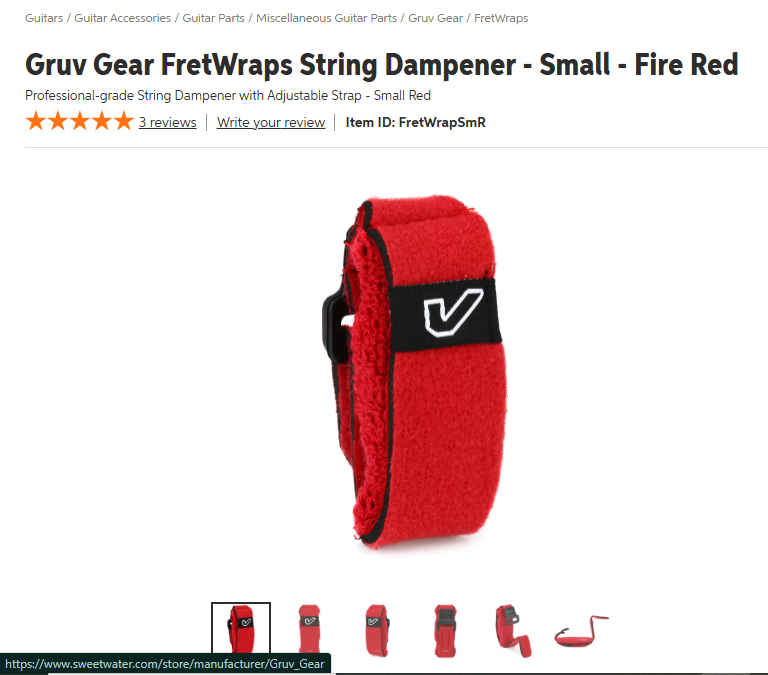 Fret wrap string dampener