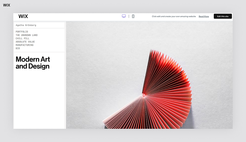 Artist (minimalist) website template