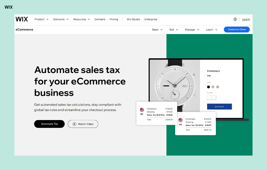 Get automated sales tax for your online store