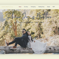 Sabrina Joy & Matt wedding website example