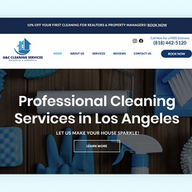 G&C Cleaning Services website example