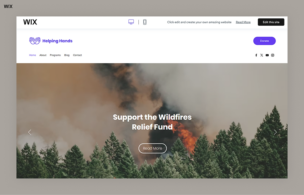 Environmental NGO website template