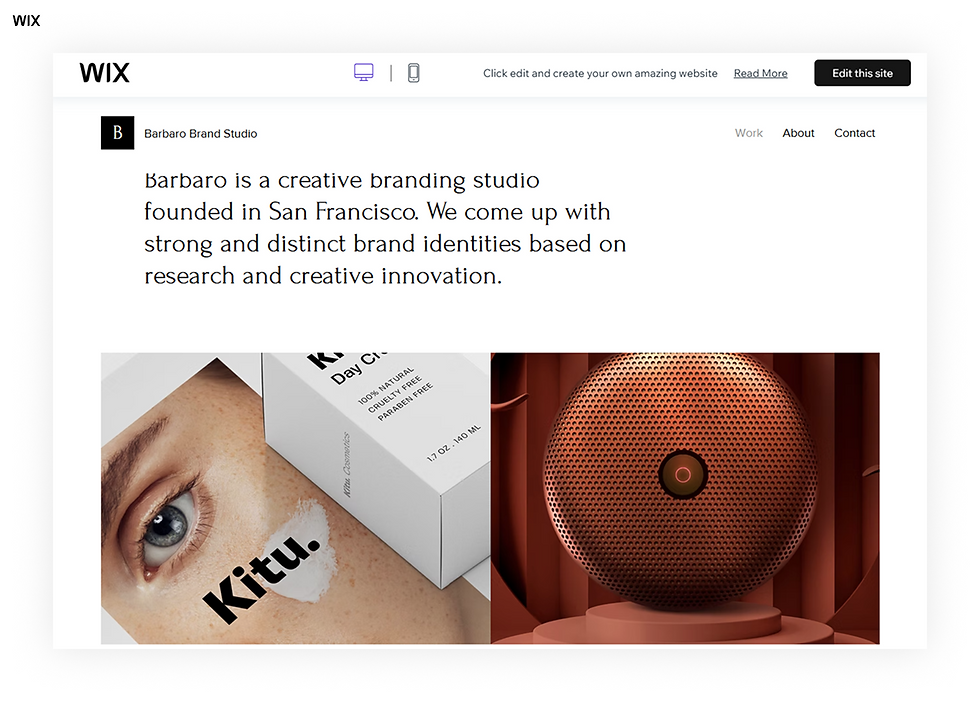 Design Studio website template