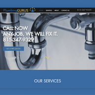Plumbing Gurus website design