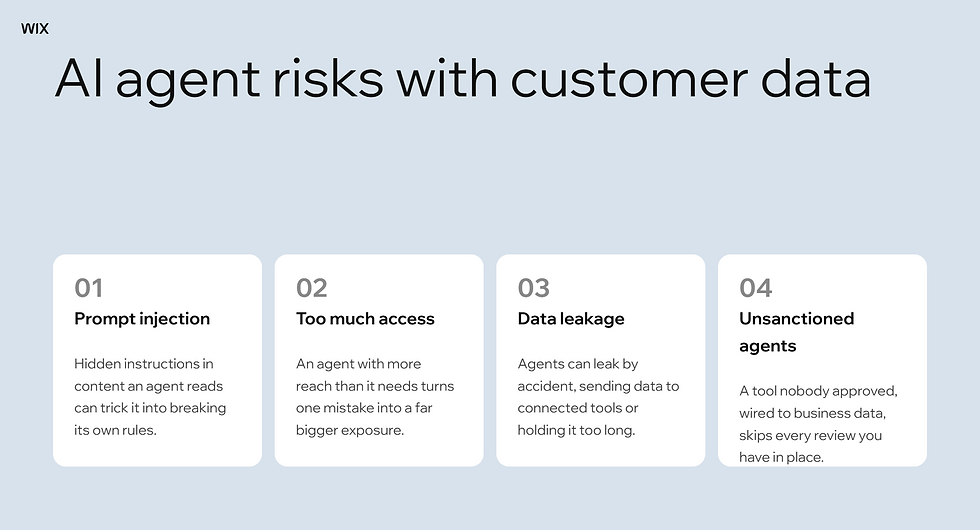 Are AI agents safe to use with customer data