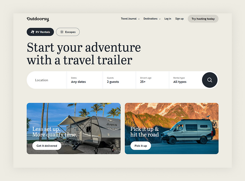 homepage design