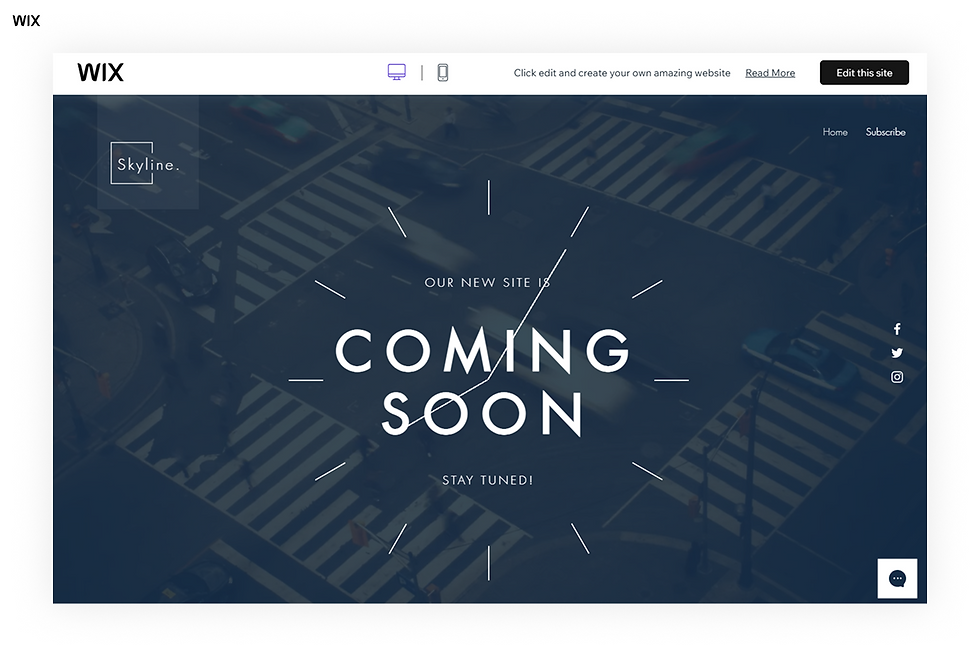 Coming Soon Landing Page Website Template