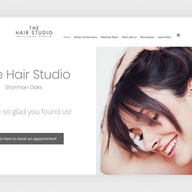 Beauty website example: The Hair Studio Sherman Oaks