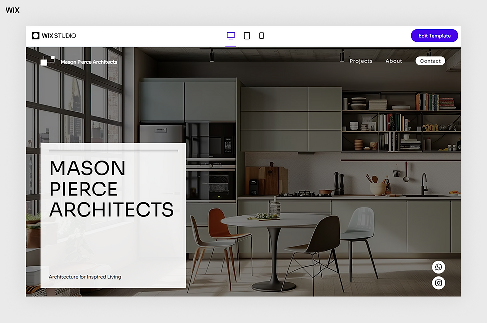 Architect responsive website template
