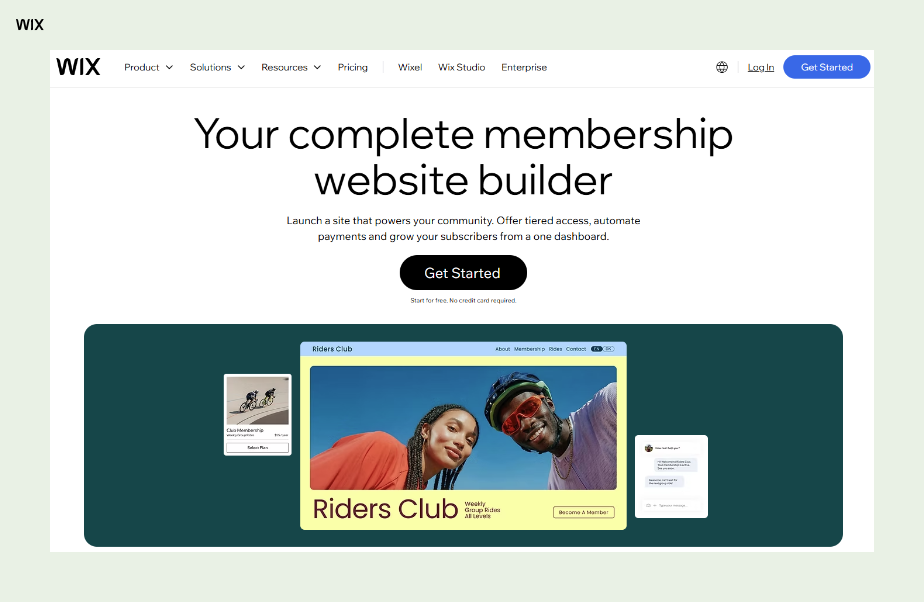 wix membership website builder