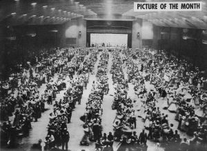 The world's largest square dance—1950