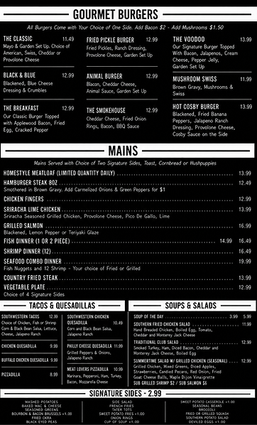 Rack and Roll Menu Page 2