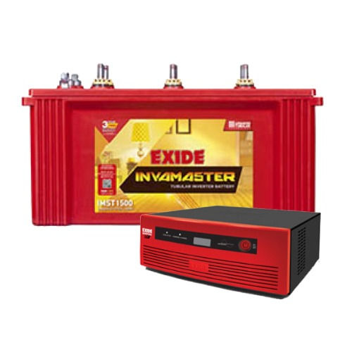 Exide GQP 1050VA Sinewave Home UPS And IGST1500 150Ah Short Tubular Battery