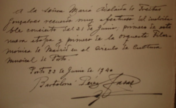 Autógrafo de Bartolomé Perez Casas