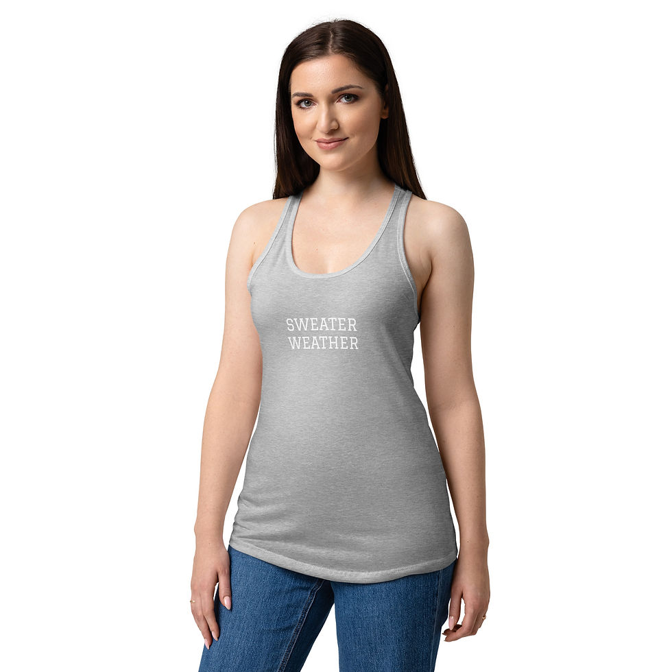 Thumbnail: Sweater Weather | Women’s fitted racerback tank top