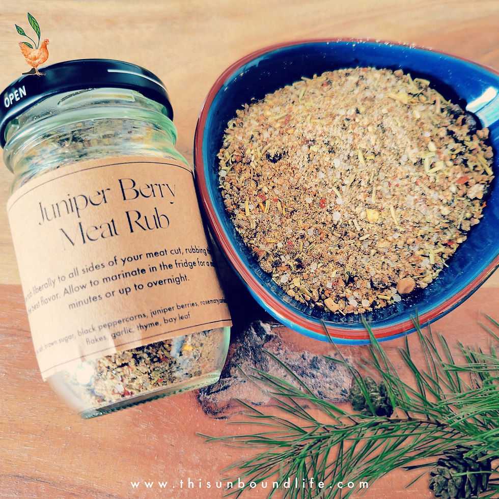 Juniper Berry Meat Rub