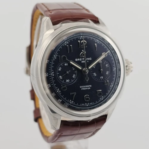 Breitling Premier B15 Duograph 42 AB1510 (1 Spare Black Strap)