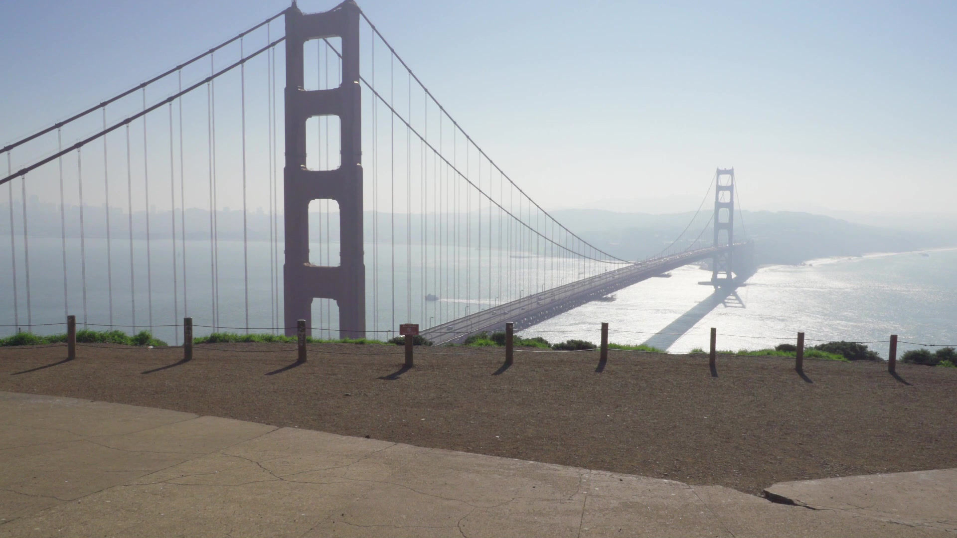 Above Golden Gate Bridge