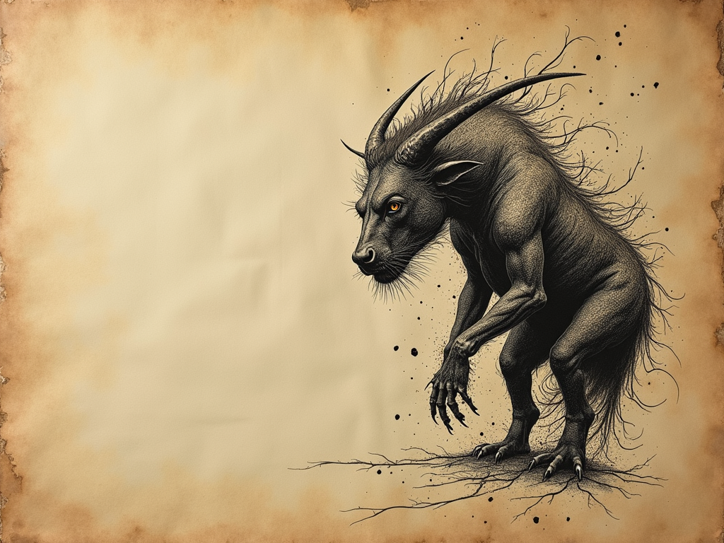 An intricate display of tattoo-inspired art and ink textures on a rustic paper background.