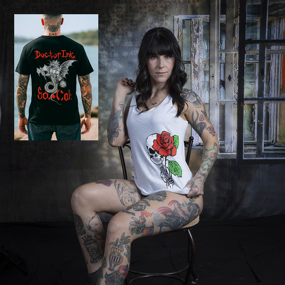 Dr Ink So Cal and Skullie Rose