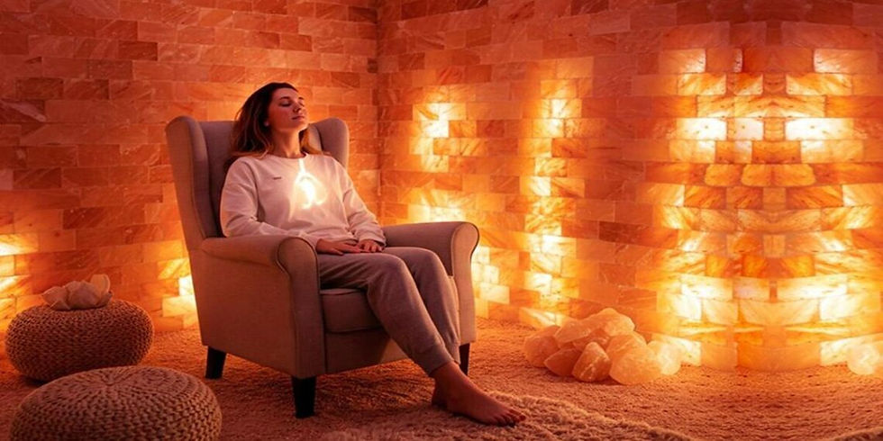 Halotherapy in salt cave