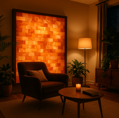 Himalayan salt brick wall panel home decor