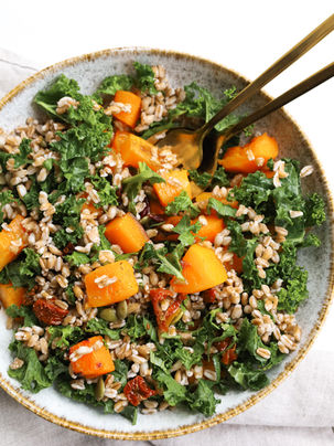 Butternut, Kale & Spelt Salad