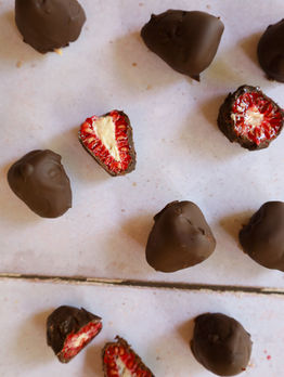 Chocolate Covered Yoghurt Raspberries