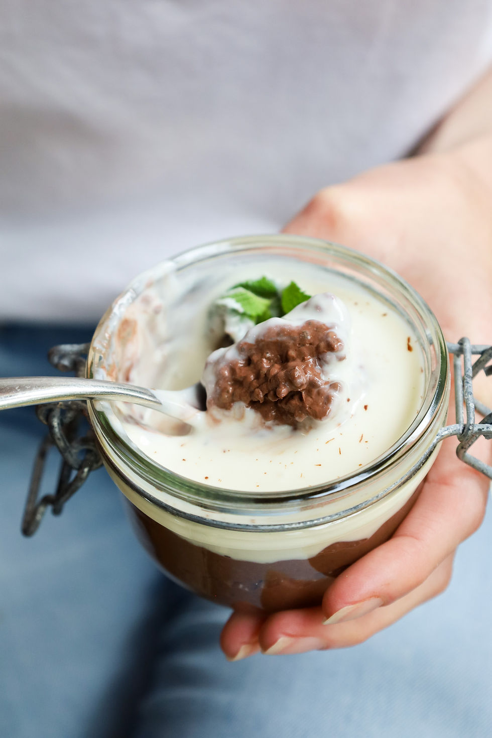 Healthy Mint Chocolate Pudding