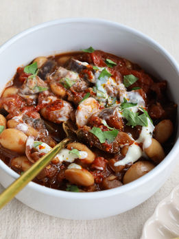 Aubergine & Butterbean Stew