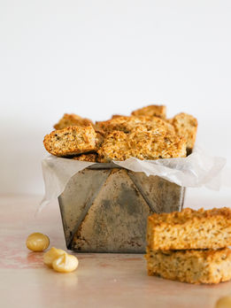 Vegan Macadamia Rusks (Beskuit)