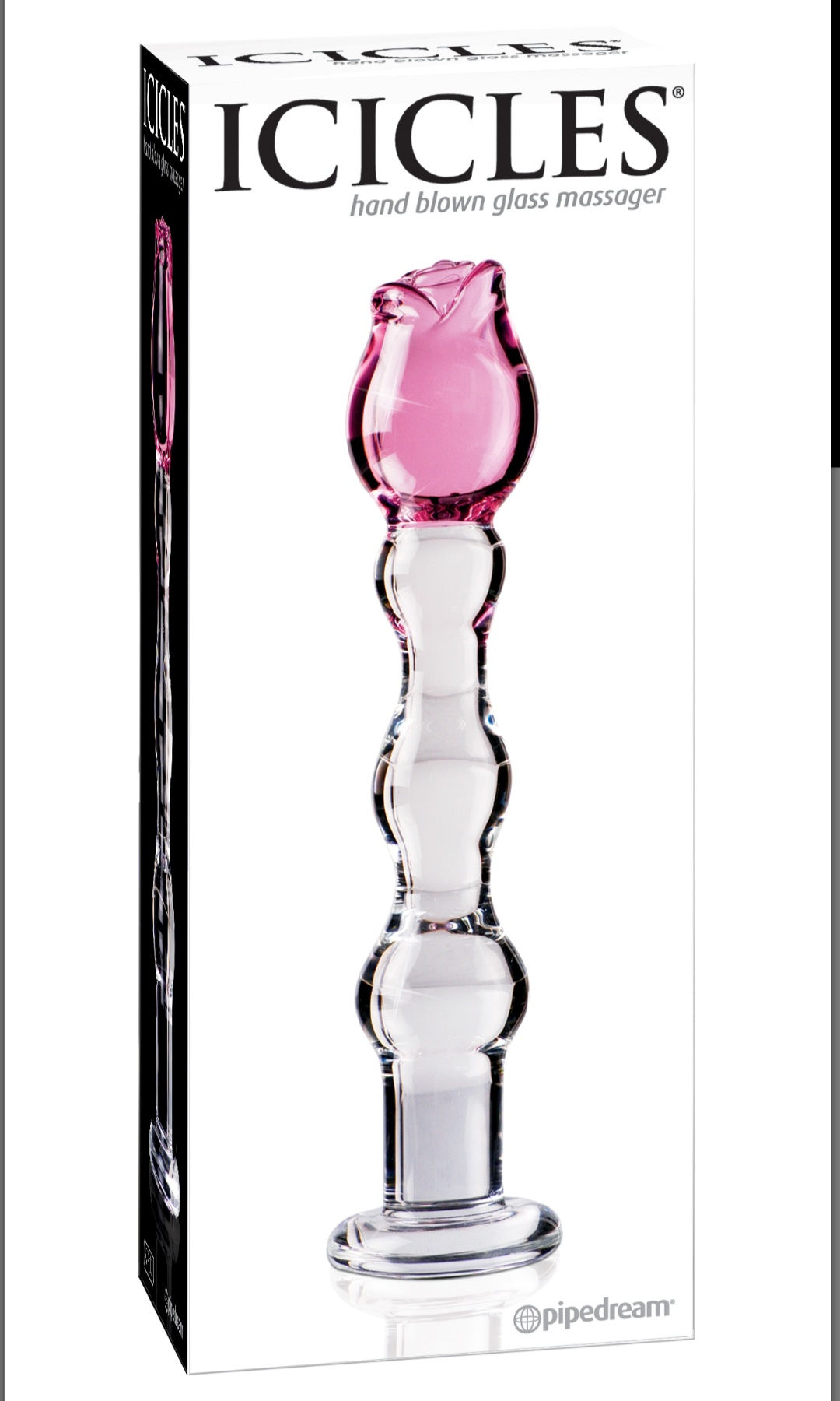 Icicle rose glass massager