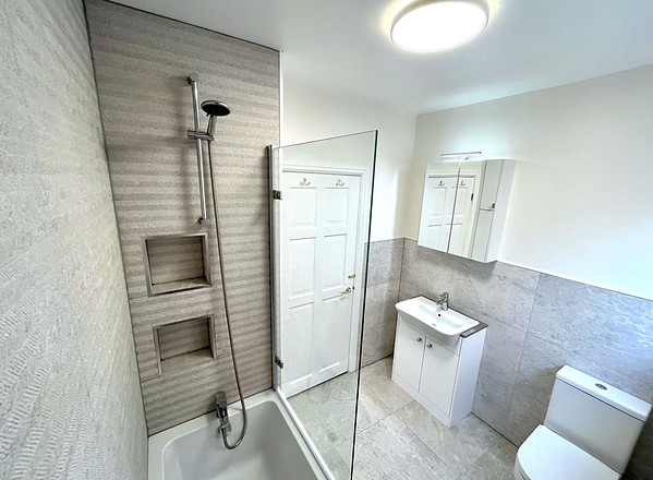 Remodelled bathroom refurbishment