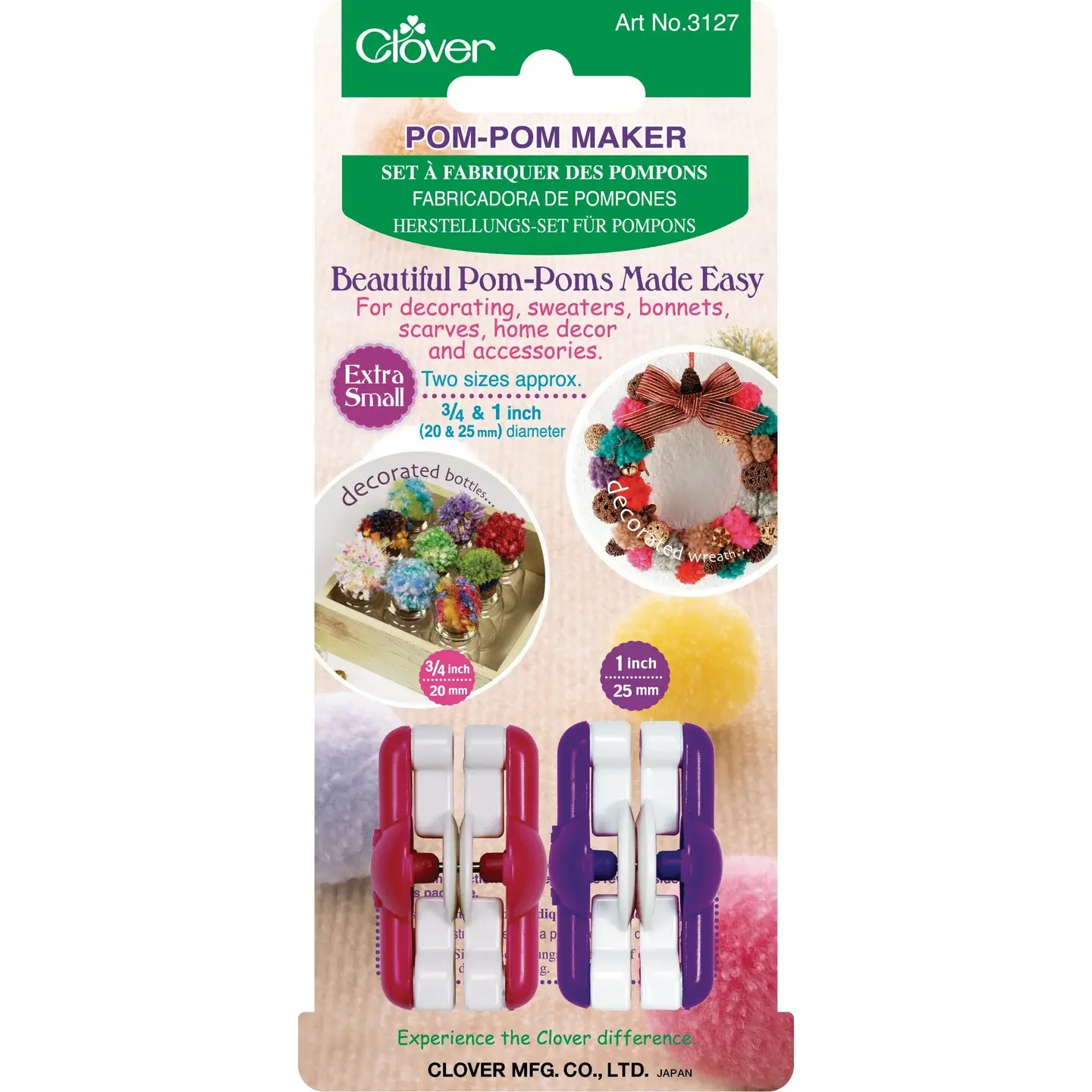 Clover Pom-Pom Makers - Extra Small