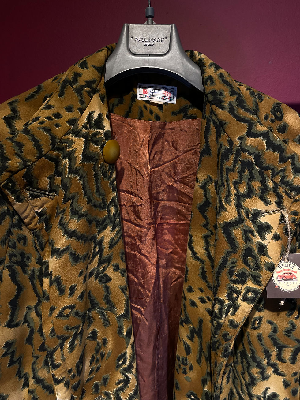 Vintage Leopar Ceket