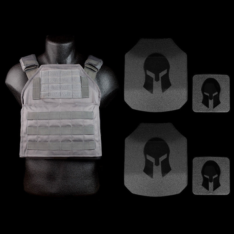 Spartan AR550 Body Armor Shooters Cut & Spartan Plate Carrier Package