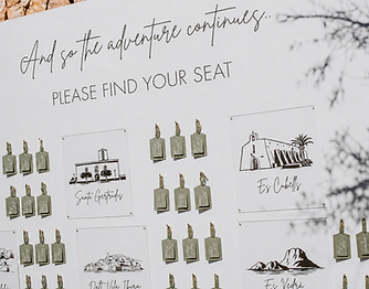 Bespoke wedding signage Ibiza