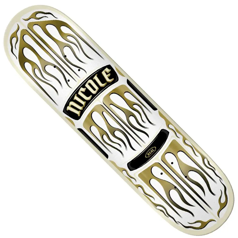 Real 8.5 Nicole Embers White Deck